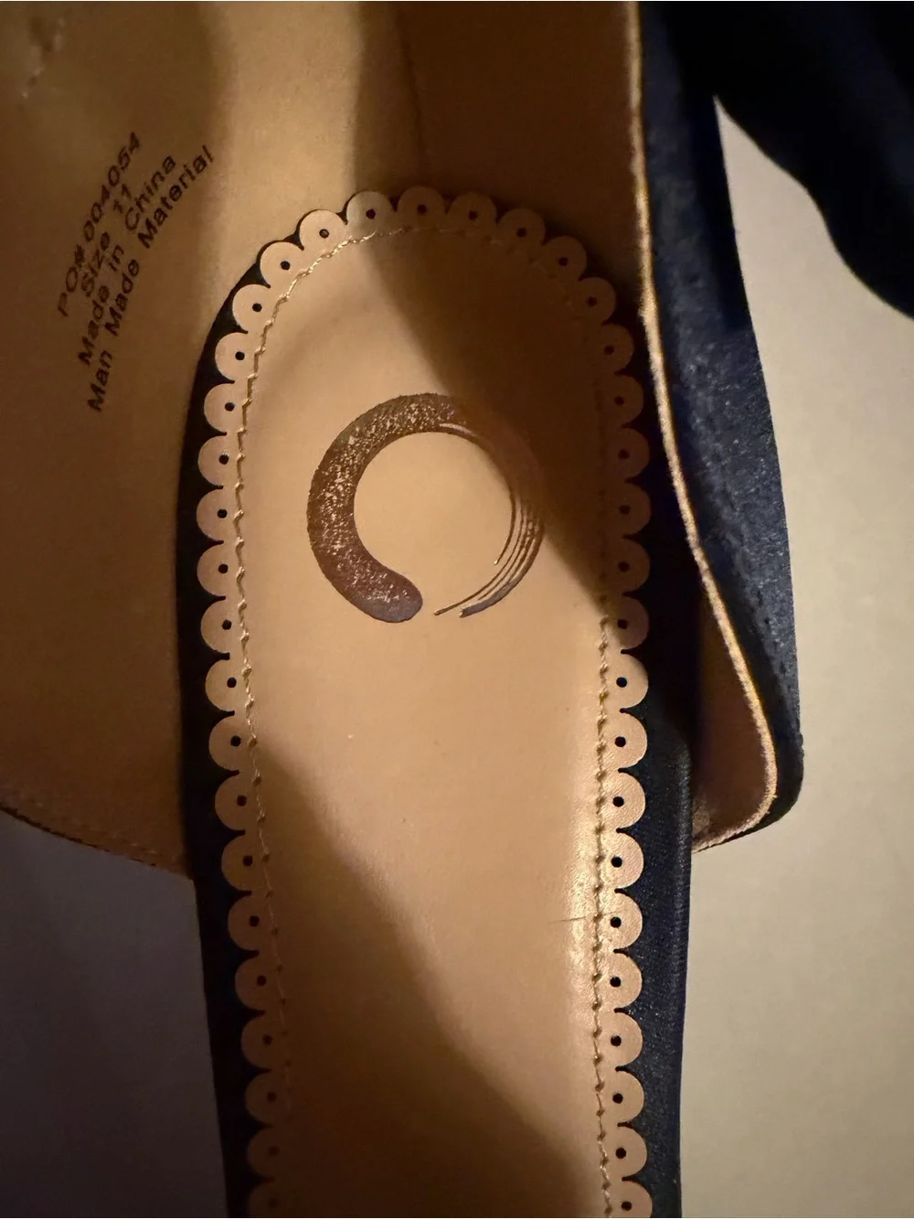 Journee Collection D’Orsay Bow Pump Size 11, Navy Blue Satin